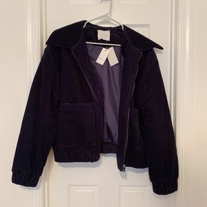 NWT Suede Puffer Jacket - NEVER WORN